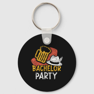 Bachelor Party Bride Groom Team _3 Keychain