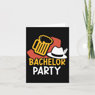Bachelor Party Bride Groom Team Card