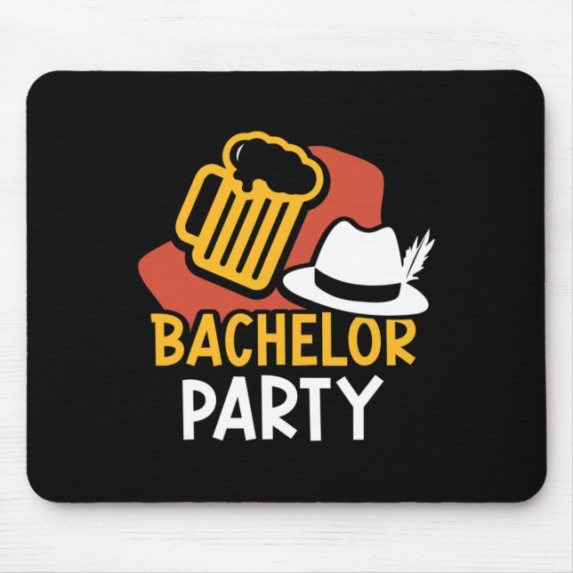 Bachelor Party Bride Groom Team  Mouse Pad (Front)