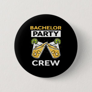 Bachelor Party Crew Bride Groom Team _1 2 Inch Round Button