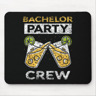 Bachelor Party Crew Groom Bride Team 1 Mouse Pad