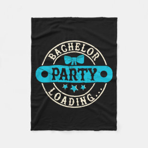 Bachelor Party Crew Groomer Wedding Groom Funny Fleece Blanket