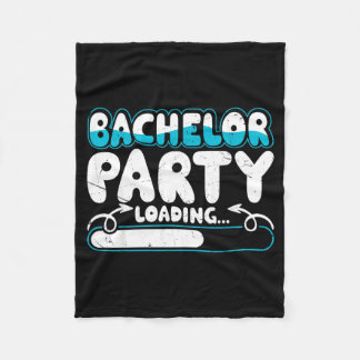 Bachelor Party Crew Groomer Wedding Groom Funny Fleece Blanket