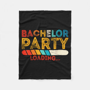 Bachelor Party Crew Groomer Wedding Groom Funny Fleece Blanket