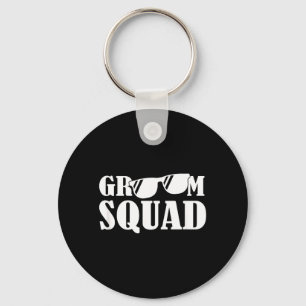 Bachelor Party Crew Groomer Wedding Groom Funny Keychain