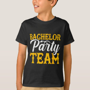 Bachelor Party Crew Groomer Wedding Groom Funny T-Shirt