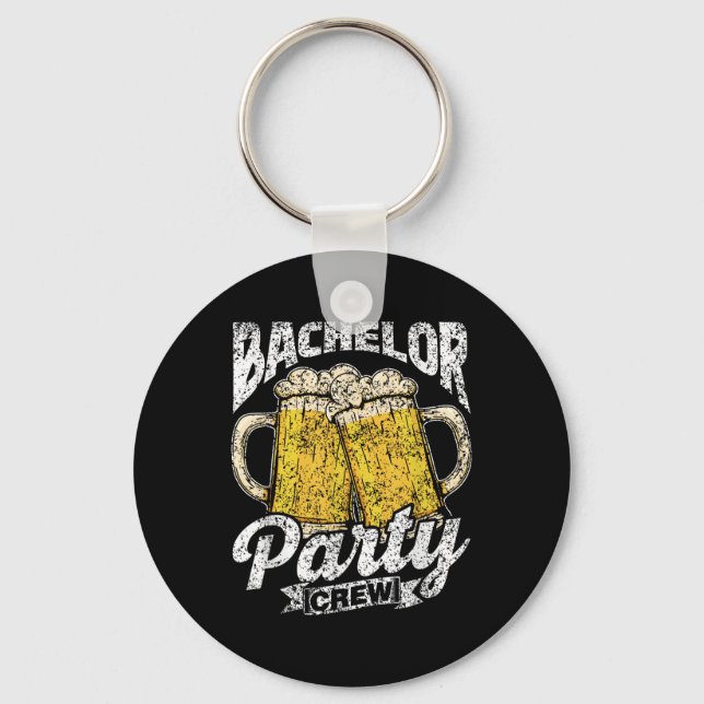 Bachelor Party Crew Team Groom Bride Bachelor _1  Keychain (Front)