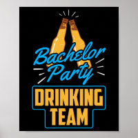 Bachelor Party Drinking Team Groom Bride 1 