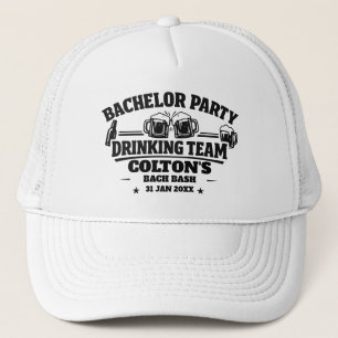 Bachelor Party Drinking Team Groom’s Crew Keepsake Trucker Hat