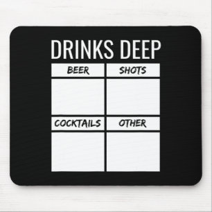 Bachelor Party Drinks Deep Drinking Tally Chart Be Mouse Pad