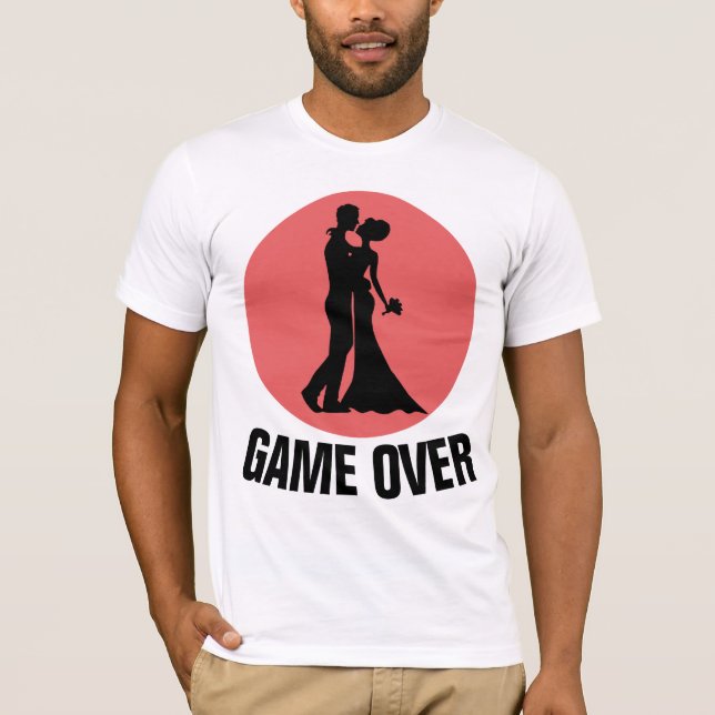 BACHELOR PARTY ENGAGED T-shirts for Groom (Front)