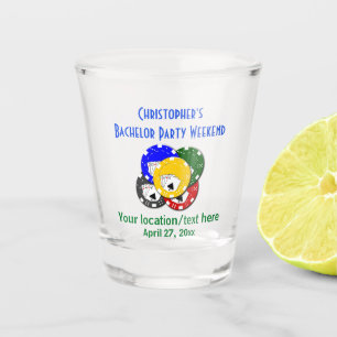 Bachelor Party Favour Poker Gambling Shot Glass