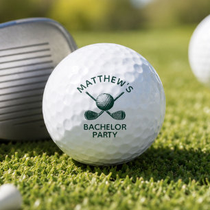 Bachelor Party Favours with Custom Name Golf Balls
