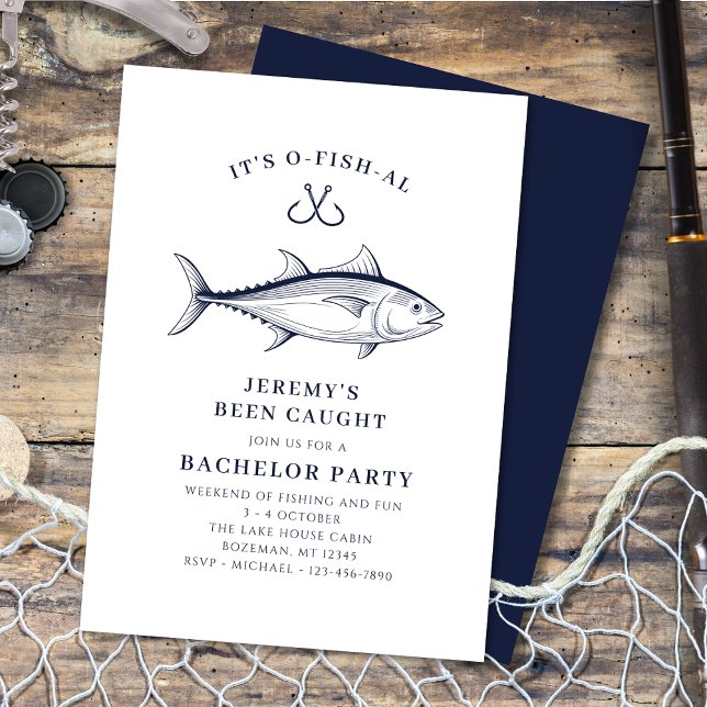 Bachelor Party Fishing Trip Weekend   Invitation (Creator Uploaded)