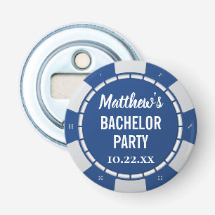 Bachelor Party Gambling Poker Chip Bottle Opener