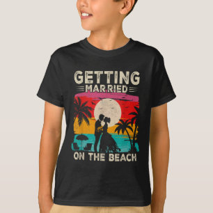 Bachelor Party Getting Married On The Beach Bride T-Shirt