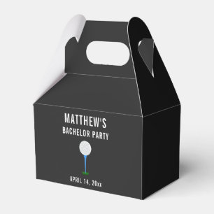 Bachelor Party Golf Ball Wedding Favor Box