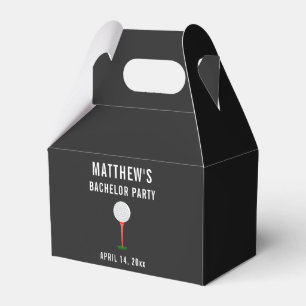 Bachelor Party Golf Ball Wedding Favor Box