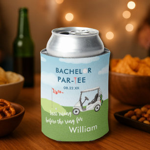 Bachelor Party Golfer Name Date Last Swing Can Cooler