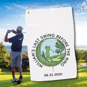 Bachelor Party Golfer Name Last Swing Golf Towel