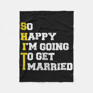 Bachelor Party Groom Shirt1 Fleece Blanket