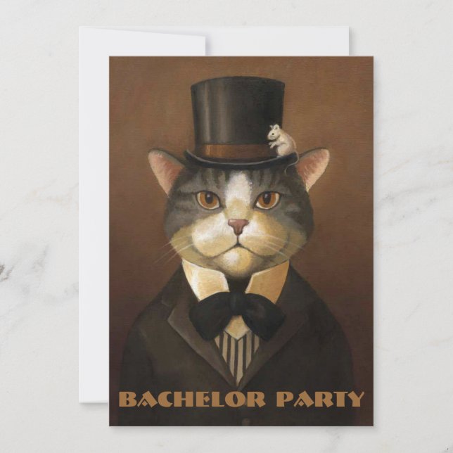 bachelor party,groom shower,stag party.... invitation (Front)