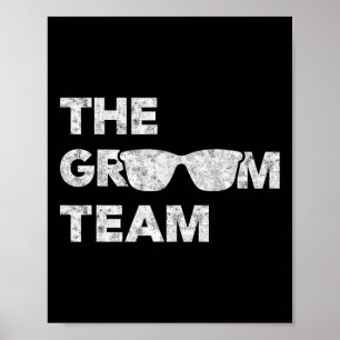 Bachelor Party Groom Team Vintage Tee Stag Party G Poster