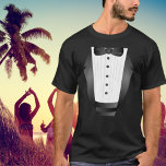 Bachelor Party Groomsman Team Groom black tuxedo T-Shirt<br><div class="desc">Faux black tuxedo Bachelor Party favours for Groomsmen,  best man and Groom to be.</div>