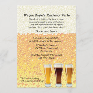 Bachelor Party Invitation