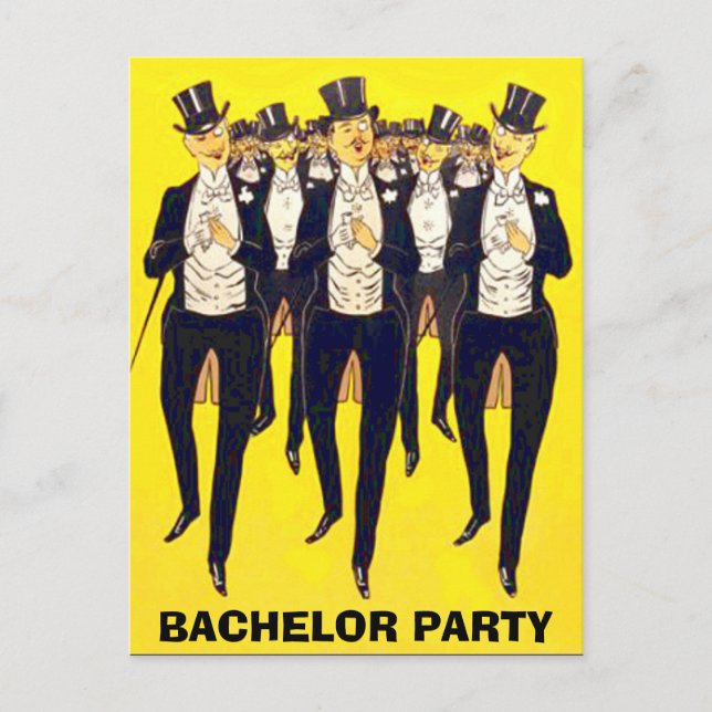 bachelor party invitation,groom shower invitation (Front)