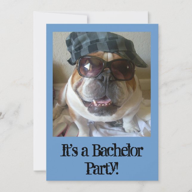Bachelor Party Invitations drôle Français Bulldog (Devant)
