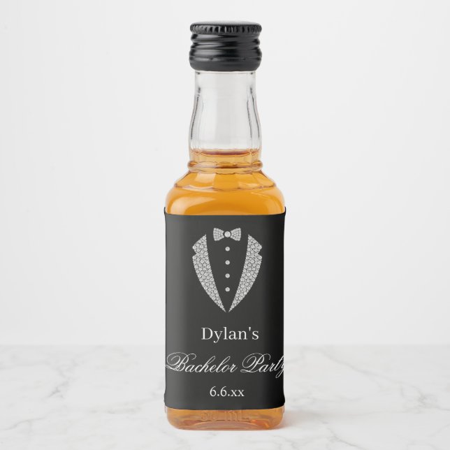 Bachelor Party Mini Liquor Bottle Labels (Front)