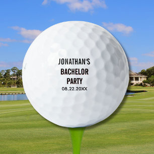 Bachelor Party Name Date Golf Balls