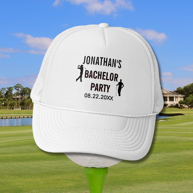 Bachelor Party Name Date Trucker Hat (Creator Uploaded)