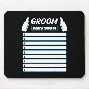 Bachelor Party Outfit With Checklist - Bachelor Pa Mouse Pad