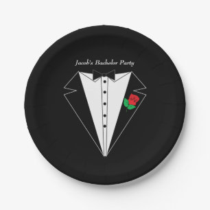 Bachelor Party Paper Plate