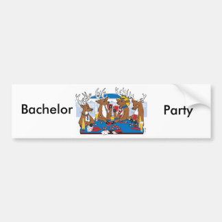 Bachelor Party Poker in Vegas Bumper Sticker