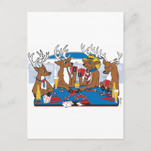 Bachelor Party Poker Player Invitation Postcard