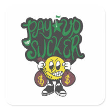 Bachelor Party Scramble Funny Pay Up Sucker Mascot