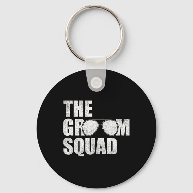 Bachelor Party Shirts For Men1  Keychain (Front)