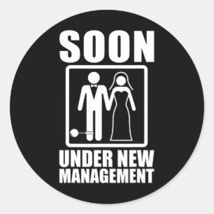 Bachelor Party Shirts For Men Classic Round Sticker
