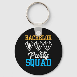 Bachelor Party Squad Bride Team Groom Keychain