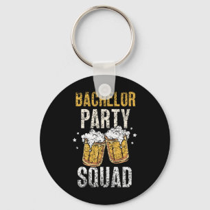 Bachelor Party Squad Groom Team Bride Keychain