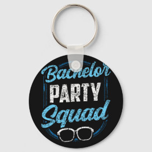 Bachelor Party Squad Team Bride Groom  Keychain