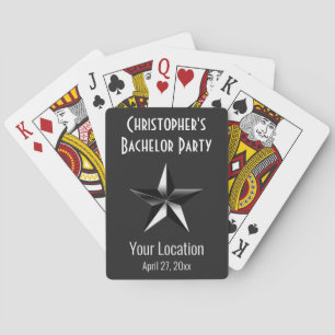 Bachelor Party Star Wedding Favour Playing Cards