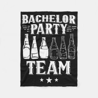 Bachelor Party Team Groom Bride 1  Fleece Blanket