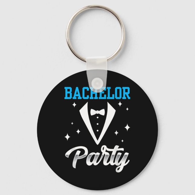 Bachelor Party Team Groom Bride _5  Keychain (Front)
