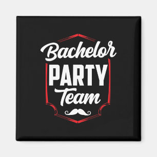 Bachelor Party Team Groom Bride Magnet