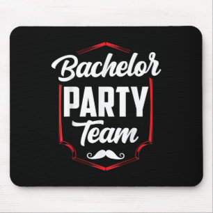 Bachelor Party Team Groom Bride Mouse Pad