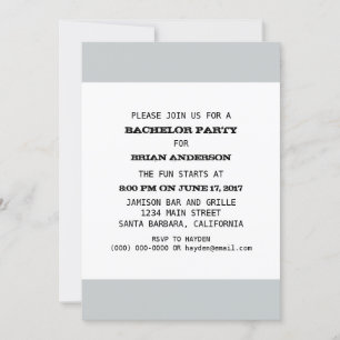 Bachelor Party Template